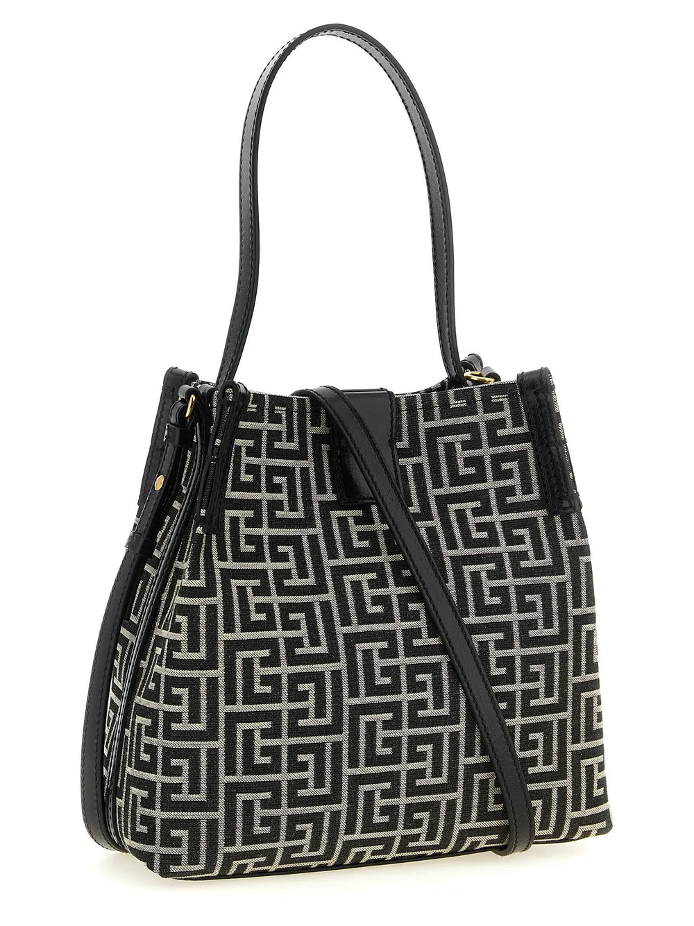 Balmain Sample Sale | Balmain Bicolor Cotton Shoulder Bag - | Designer outlet