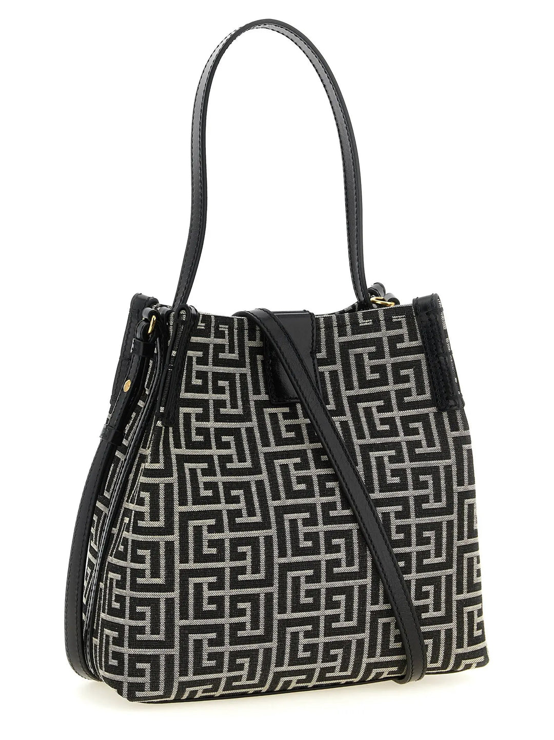 Balmain Bicolor Cotton Shoulder Bag