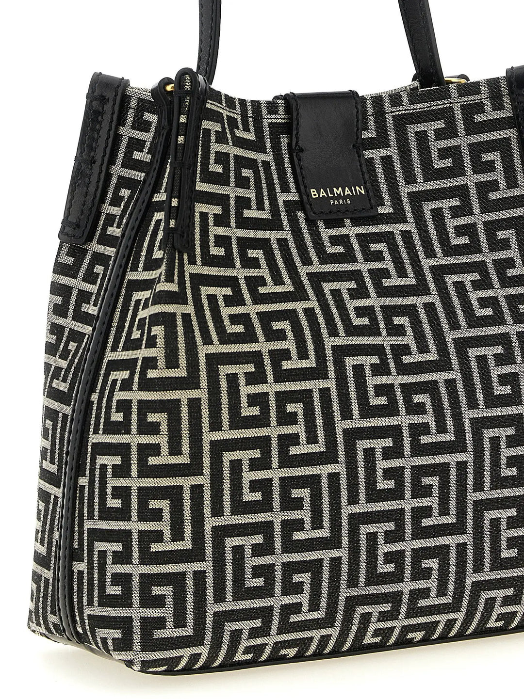 Balmain Bicolor Cotton Shoulder Bag
