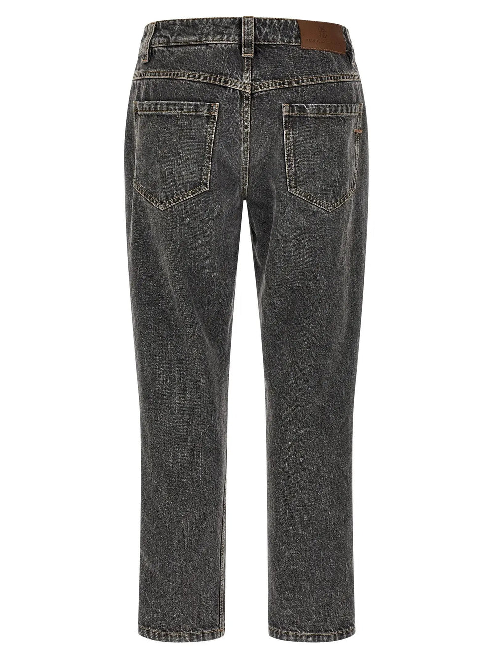 Brunello Cucinelli Sample Sale | Brunello Cucinelli Gray Cotton Straight-Leg Jeans - | Designer outlet