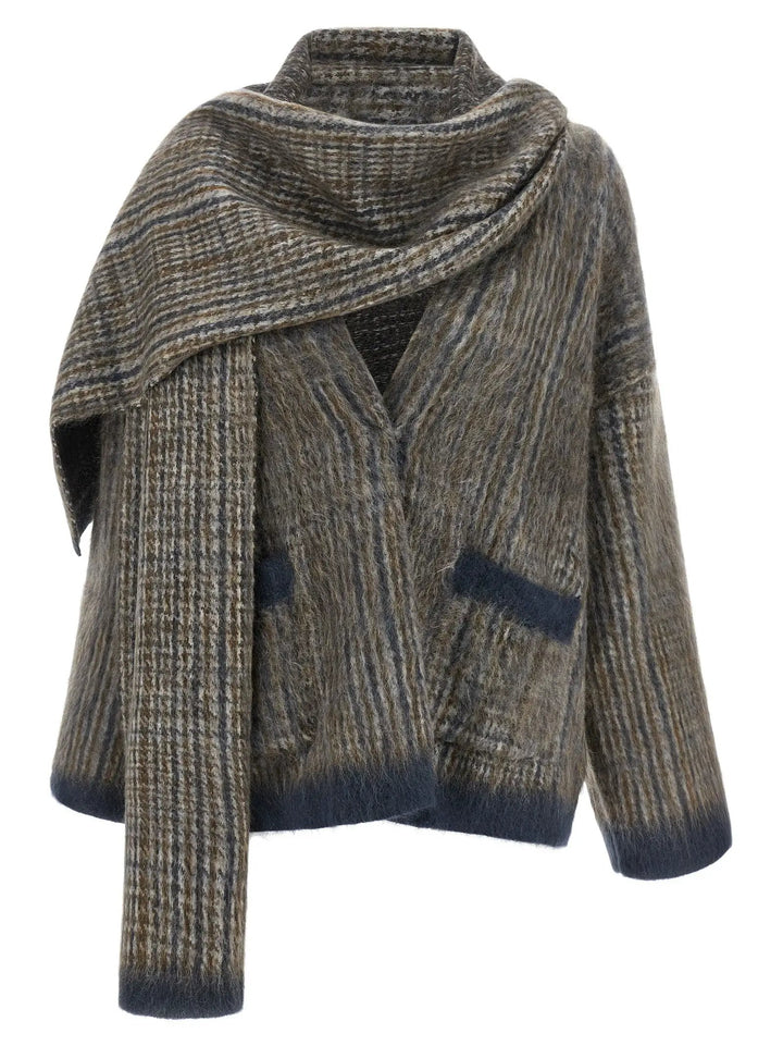 Brunello Cucinelli Gray Wool Cardigan
