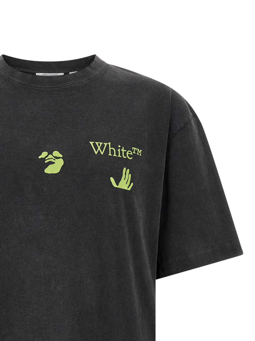 Off-White Black Cotton T-Shirt