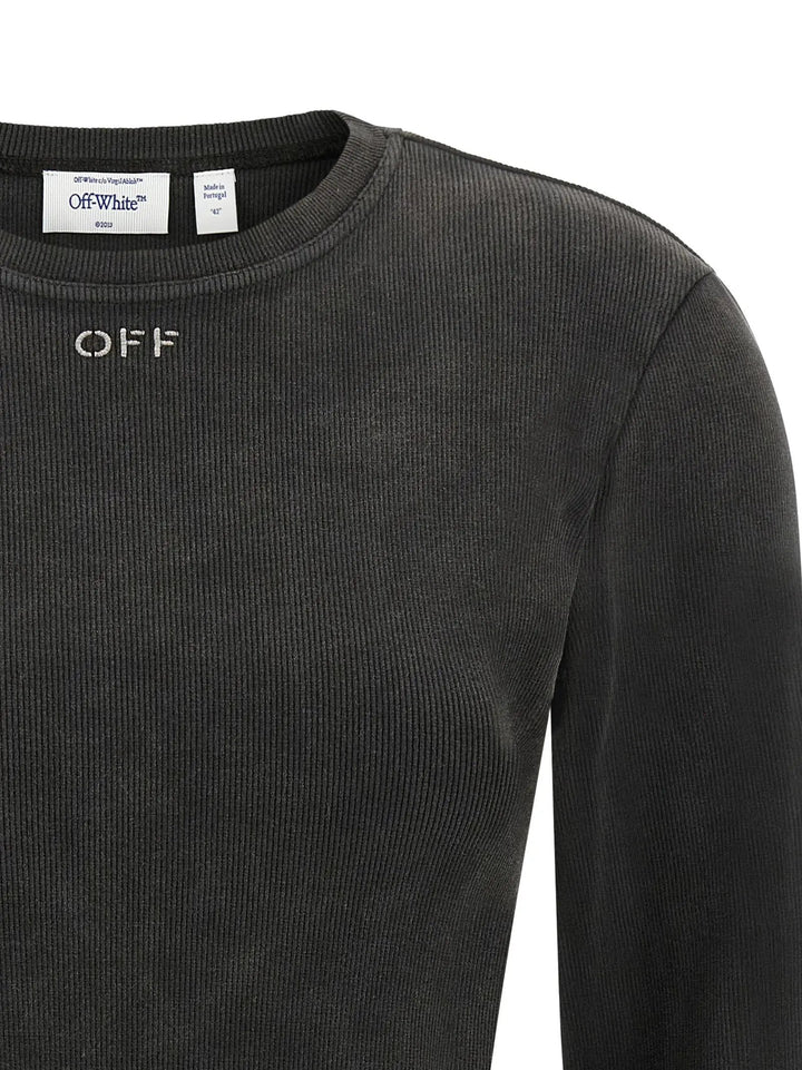 Off-White Black Cotton Sportswear