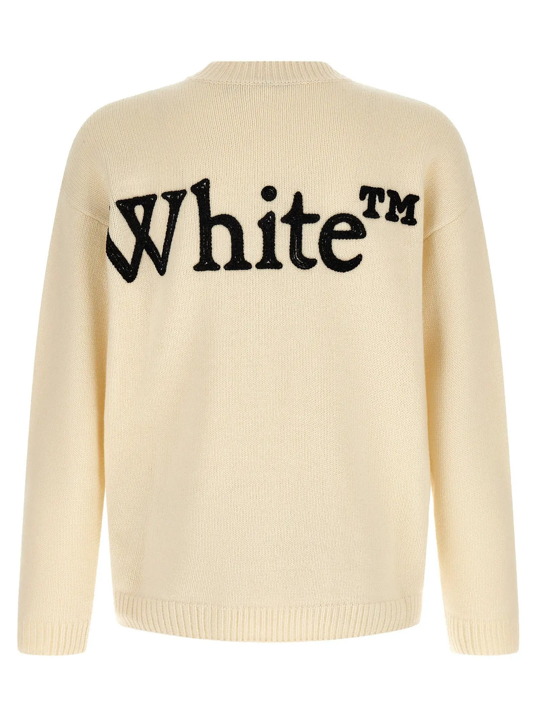 Off-White White Wool Cardigan