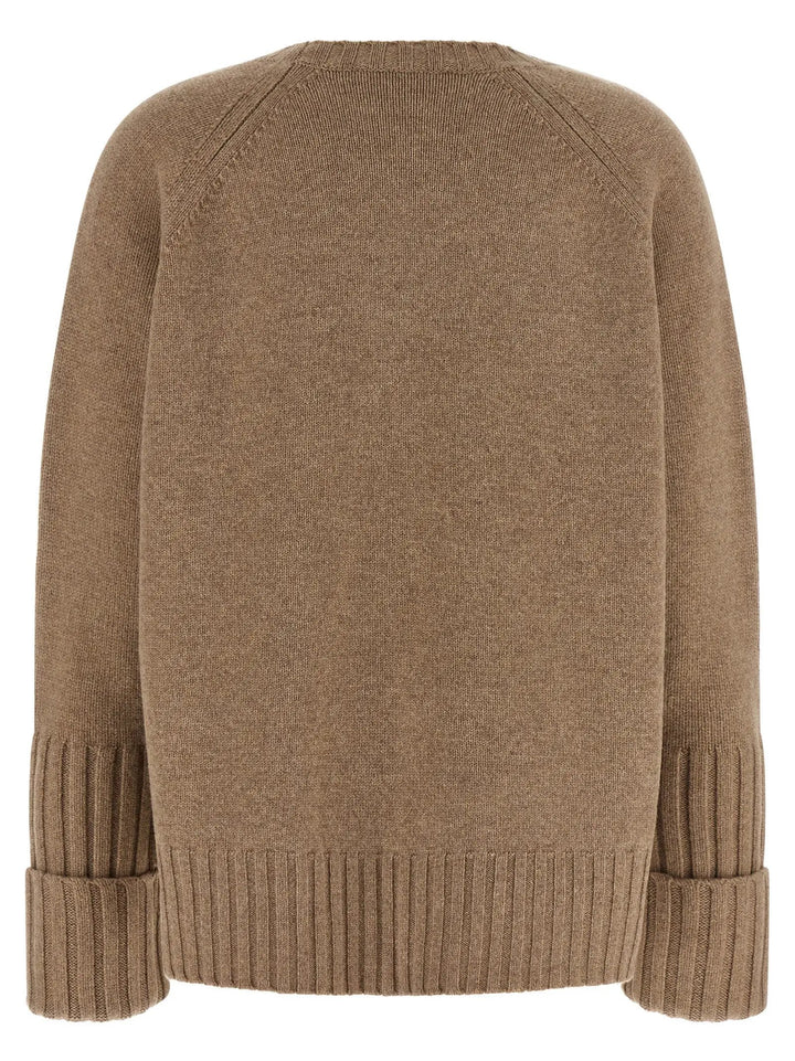 Tory Burch Beige Wool Cardigan