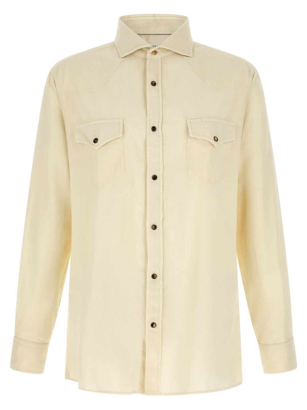 Brunello Cucinelli White Cotton Blouse