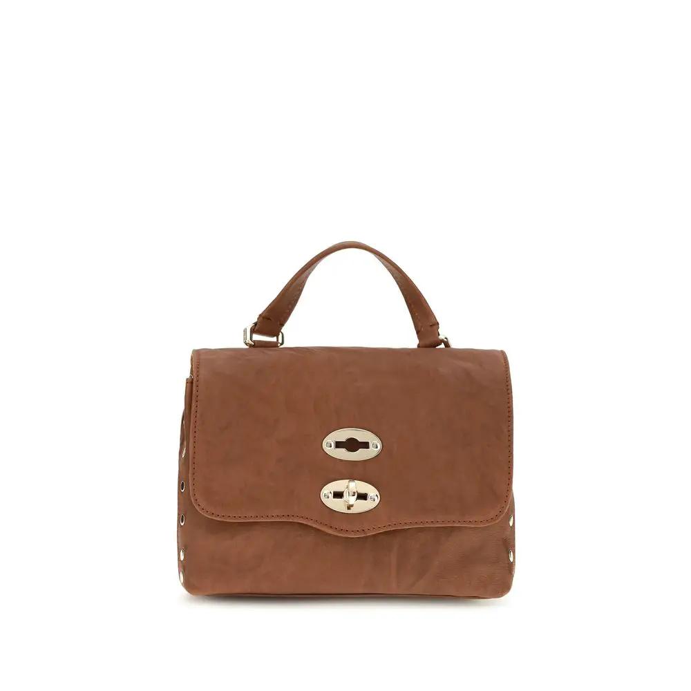 Zanellato Brown Suede Leather Shoulder Bag