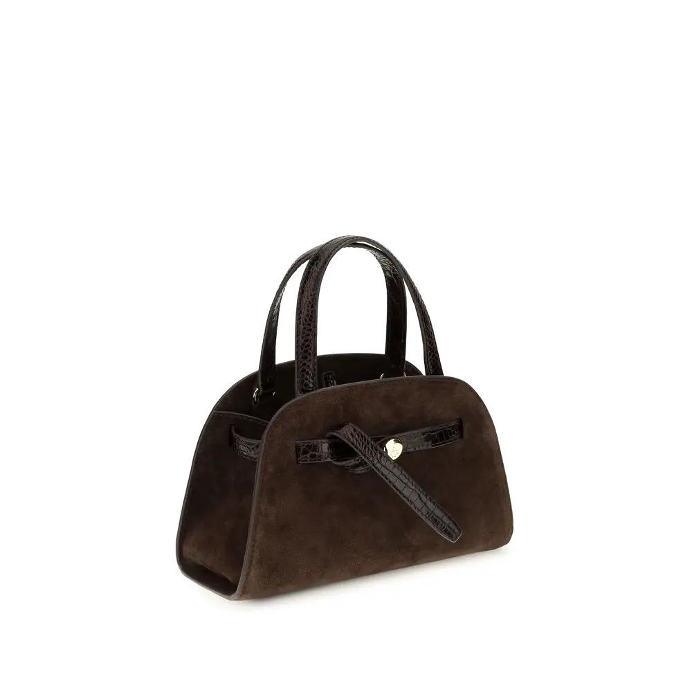 Tory Burch Sample Sale | Tory Burch Brown Suede Leather Shoulder Bag - | Designer outlet