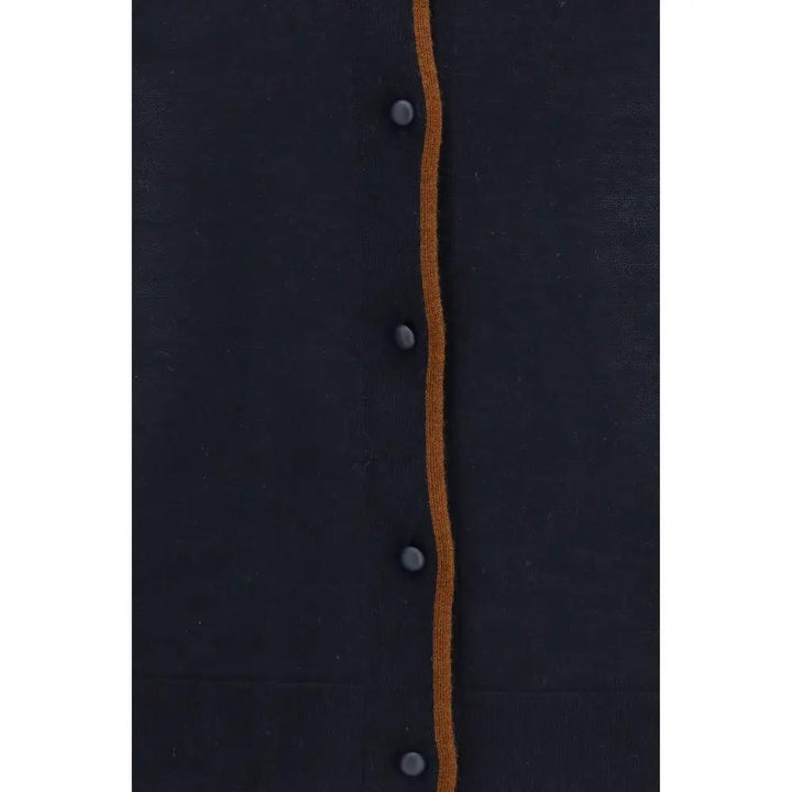 Max Mara Blue Silk Cardigan