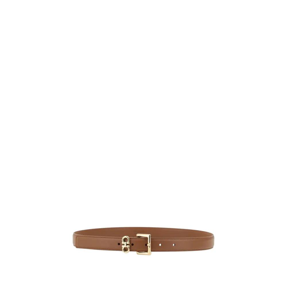 Ferragamo Sample Sale | Ferragamo Brown Calf Leather Bos Taurus Regular Belt - | Designer outlet