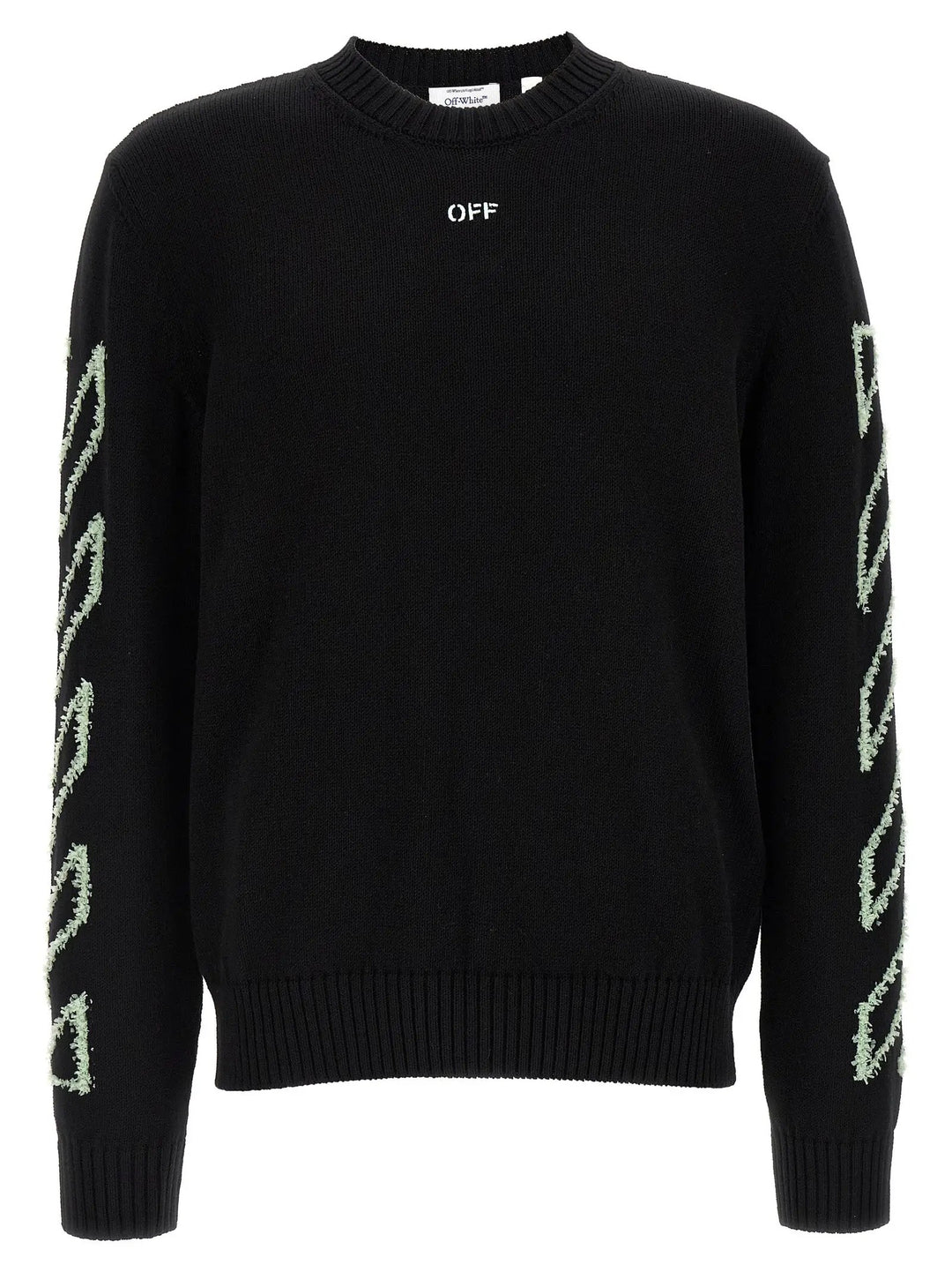 Off-White Black Cotton Cardigan