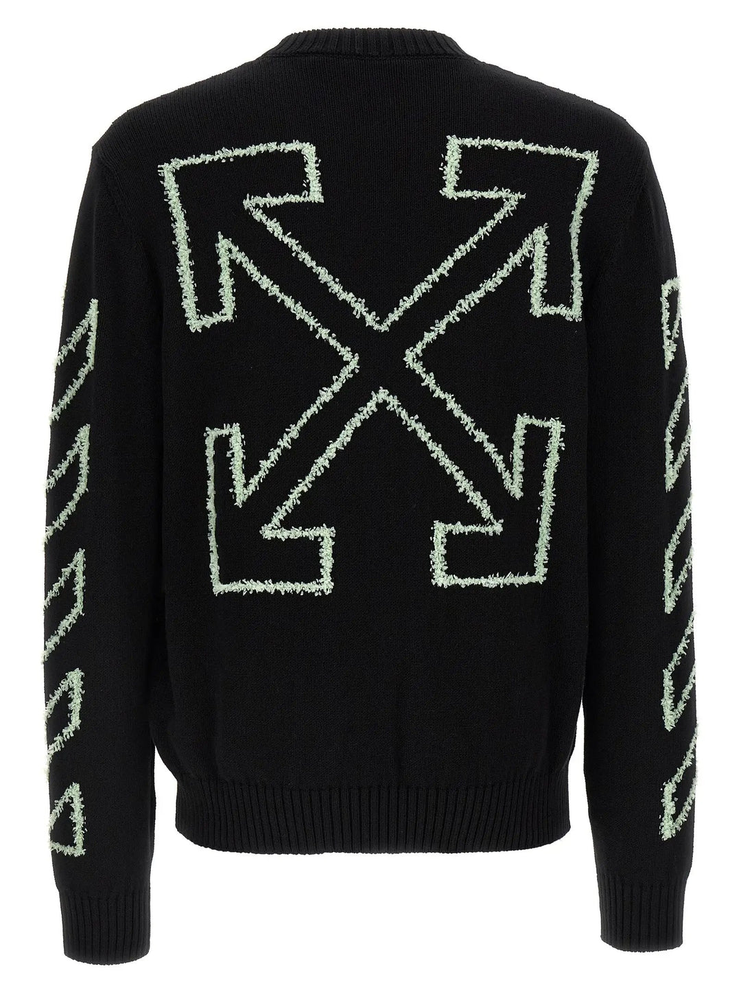 Off-White Black Cotton Cardigan