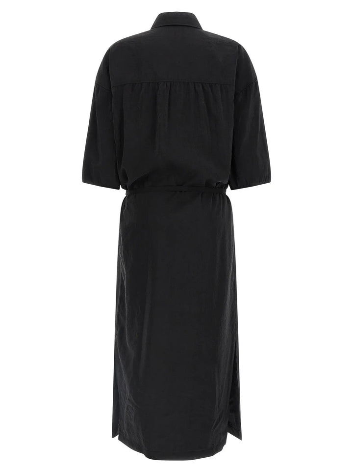 Lemaire Black Silk Midi Dress