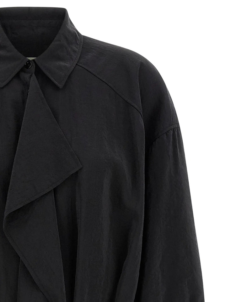 Lemaire Black Silk Midi Dress