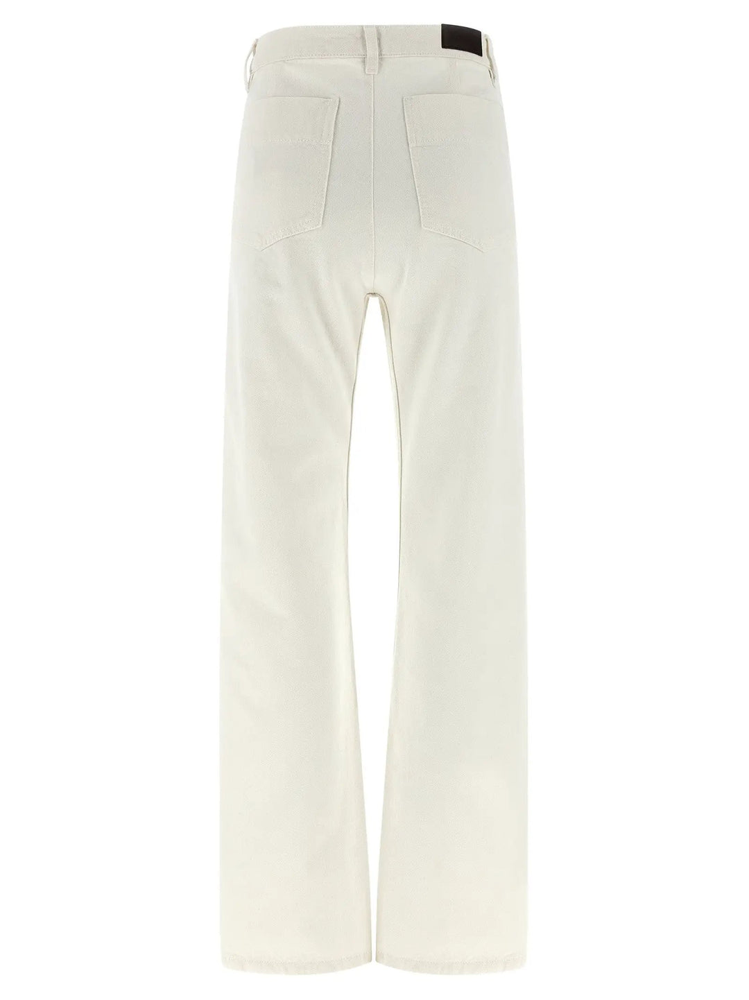 Lemaire White Cotton High-Waisted Jean