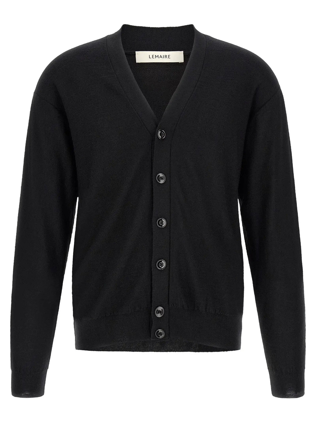 Lemaire Black Wool Cardigan