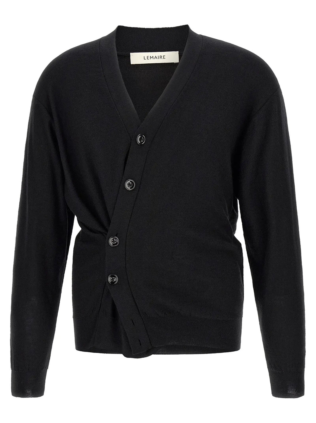 Lemaire Black Wool Cardigan