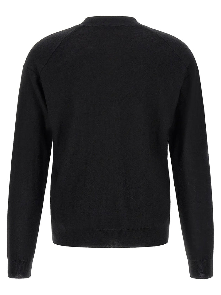 Lemaire Black Wool Cardigan