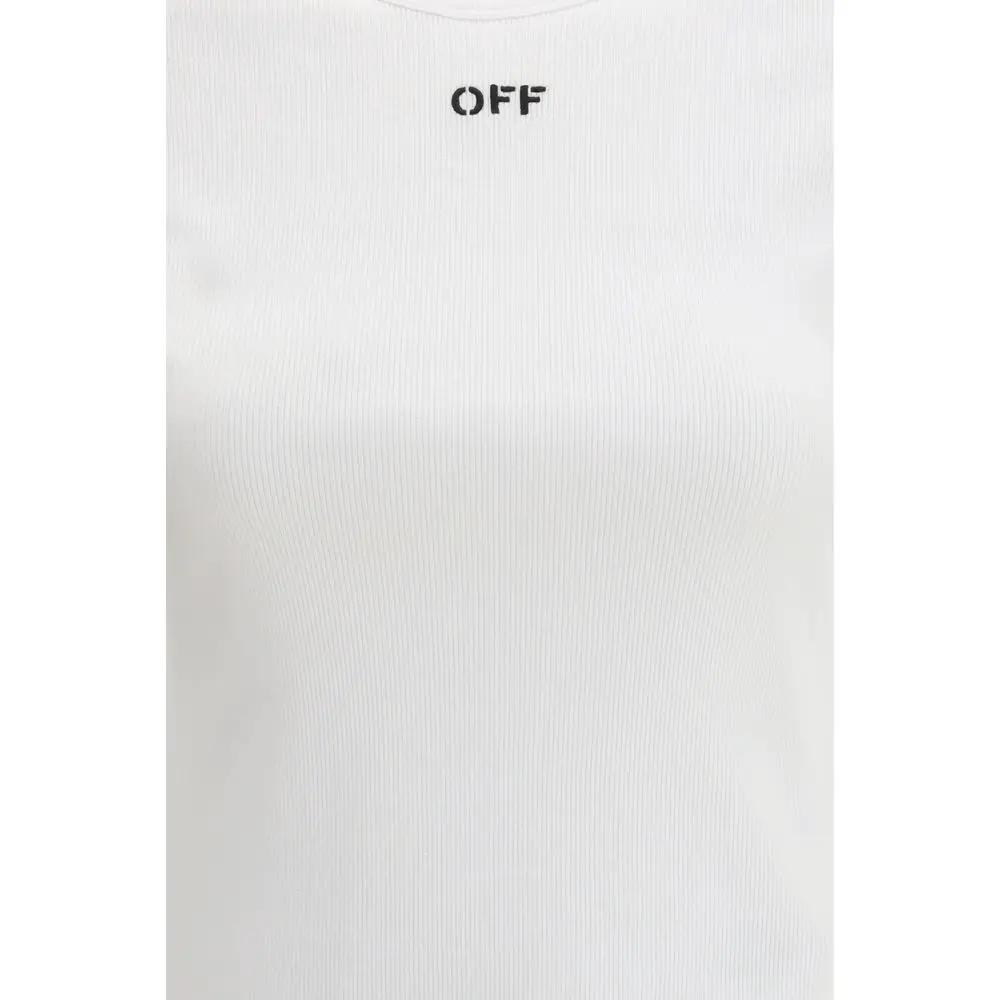 Off-White White Cotton T-Shirt