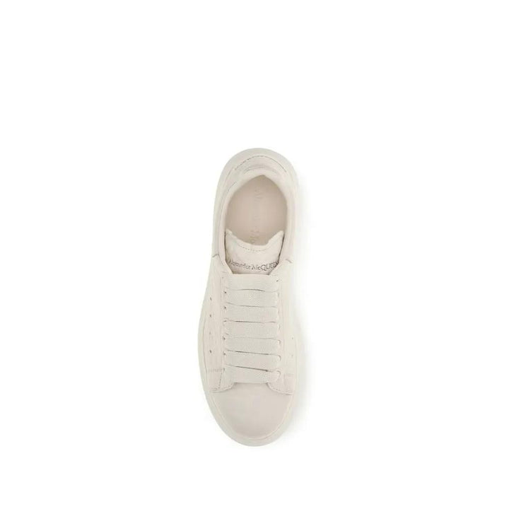 Alexander McQueen White Calf Leather Bos Taurus Chunky Sneakers
