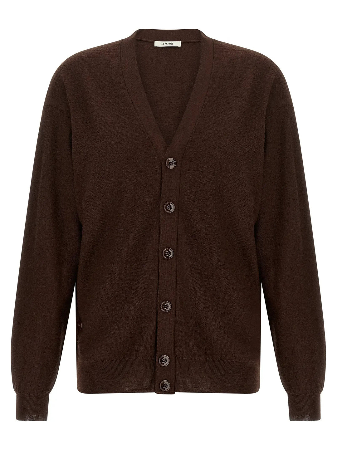 Lemaire Sample Sale | Lemaire Bordeaux Wool Cardigan - Cardigans | Designer outlet