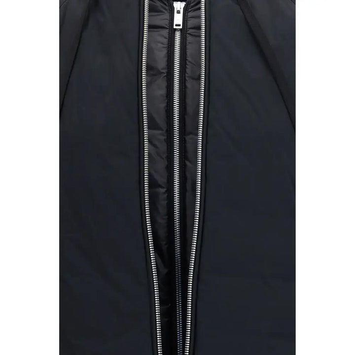 Moose Knuckles Black Nylon Bomber