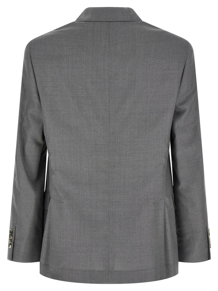 Brunello Cucinelli Gray Virgin Wool Blazer