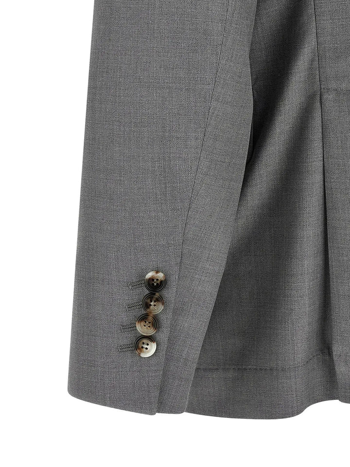 Brunello Cucinelli Gray Virgin Wool Blazer