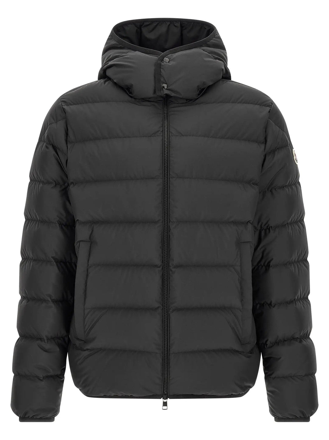 Moncler Black Polyester Full-Length Jacket