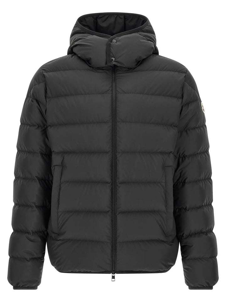 Moncler Black Polyester Full-Length Jacket