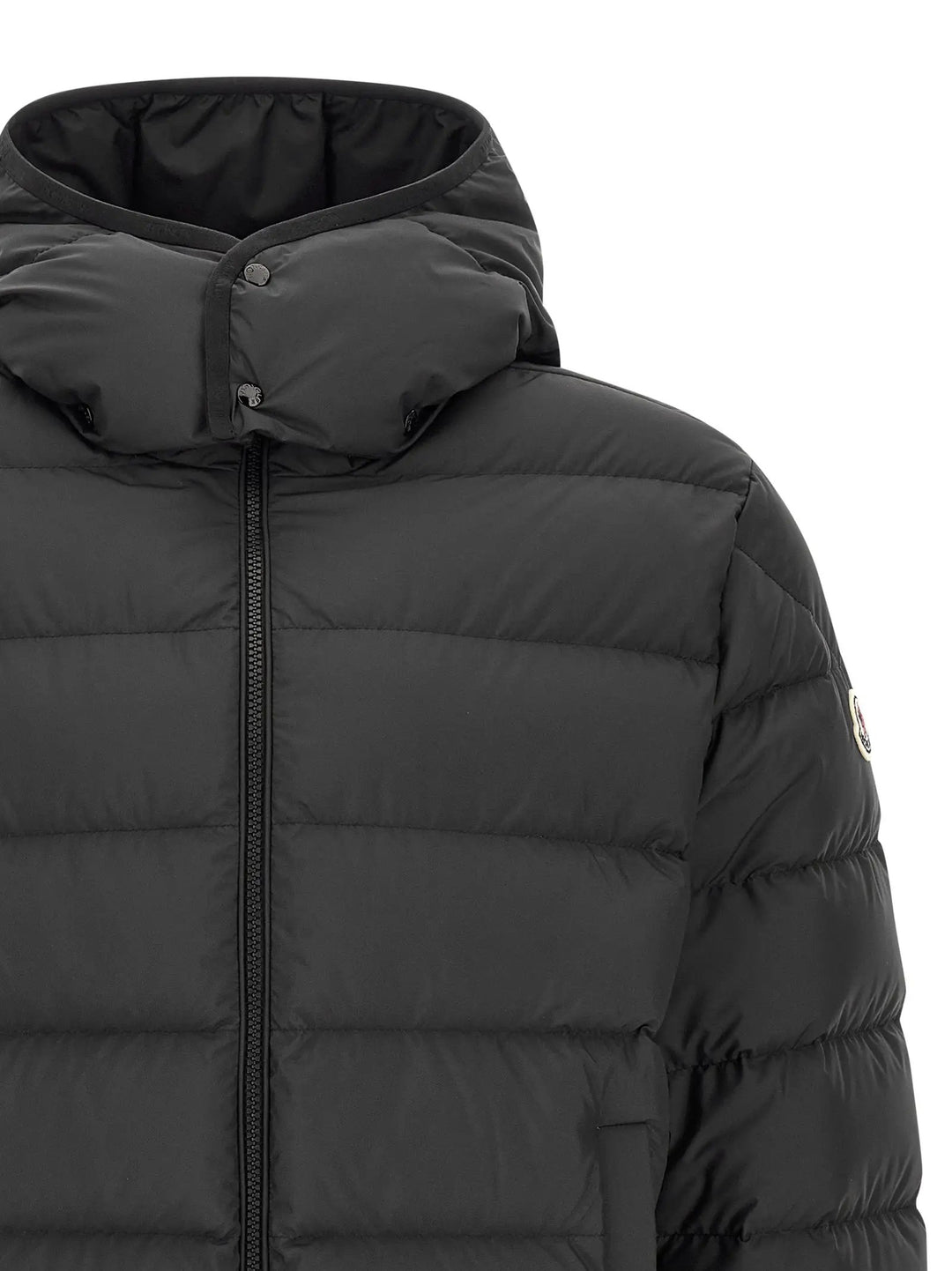 Moncler Black Polyester Full-Length Jacket