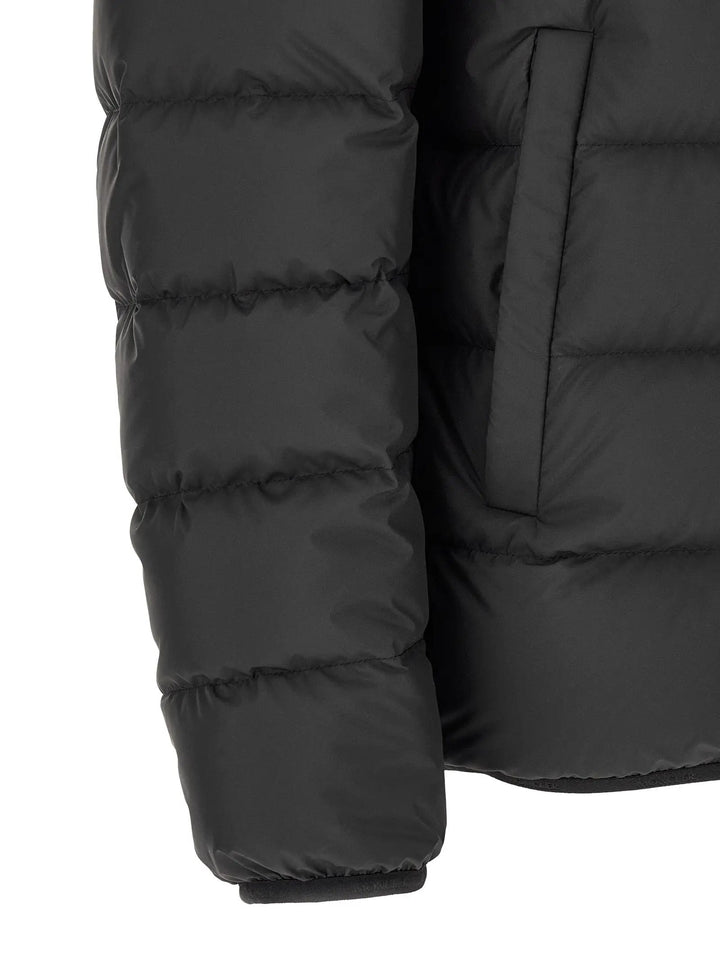 Moncler Black Polyester Full-Length Jacket