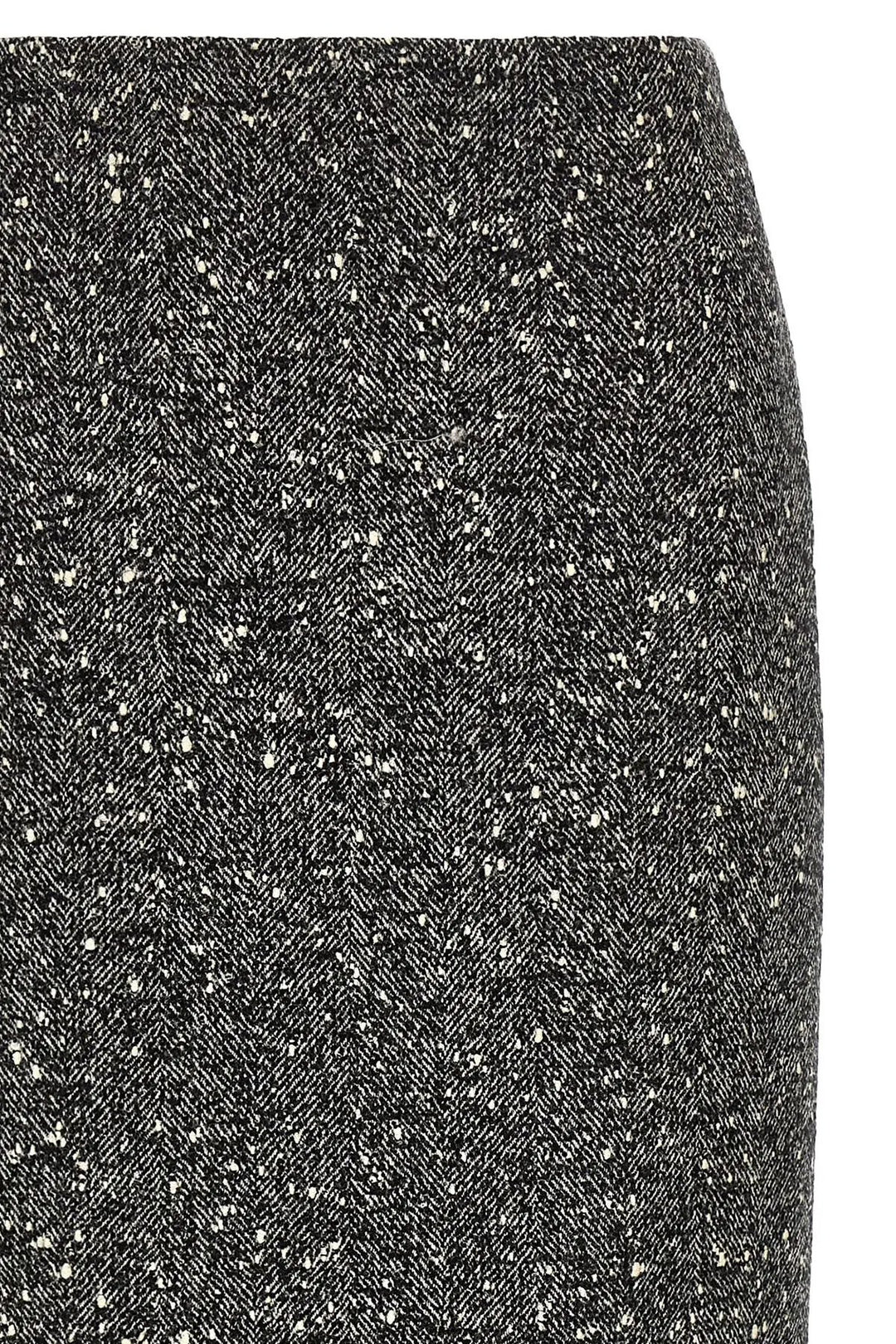 Valentino Garavani Bicolor Virgin Wool Midi Skirt