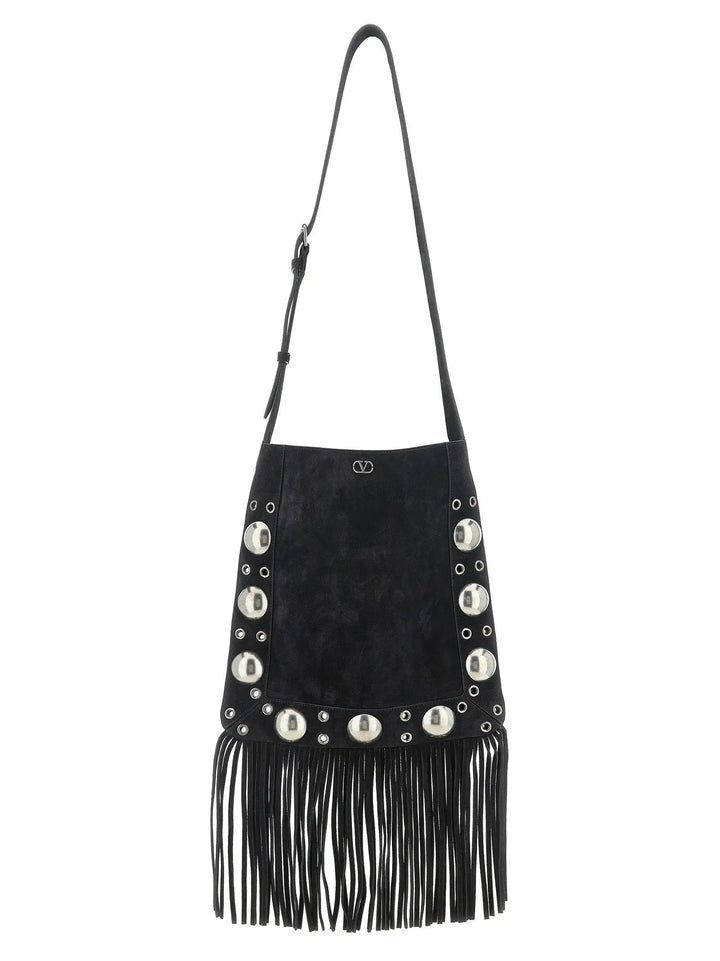 Valentino Garavani Black Calfskin Shoulder Bag