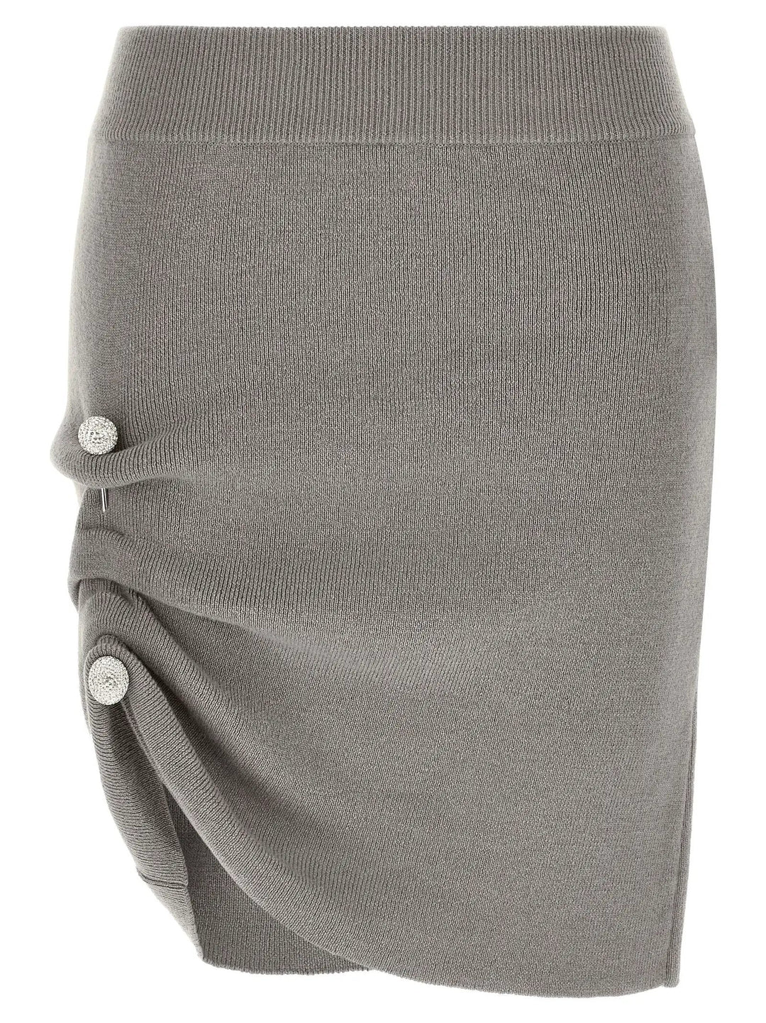 Giuseppe Di Morabito Gray Virgin Wool Long Skirt