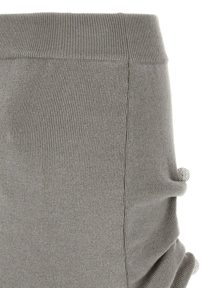 Giuseppe Di Morabito Gray Virgin Wool Long Skirt