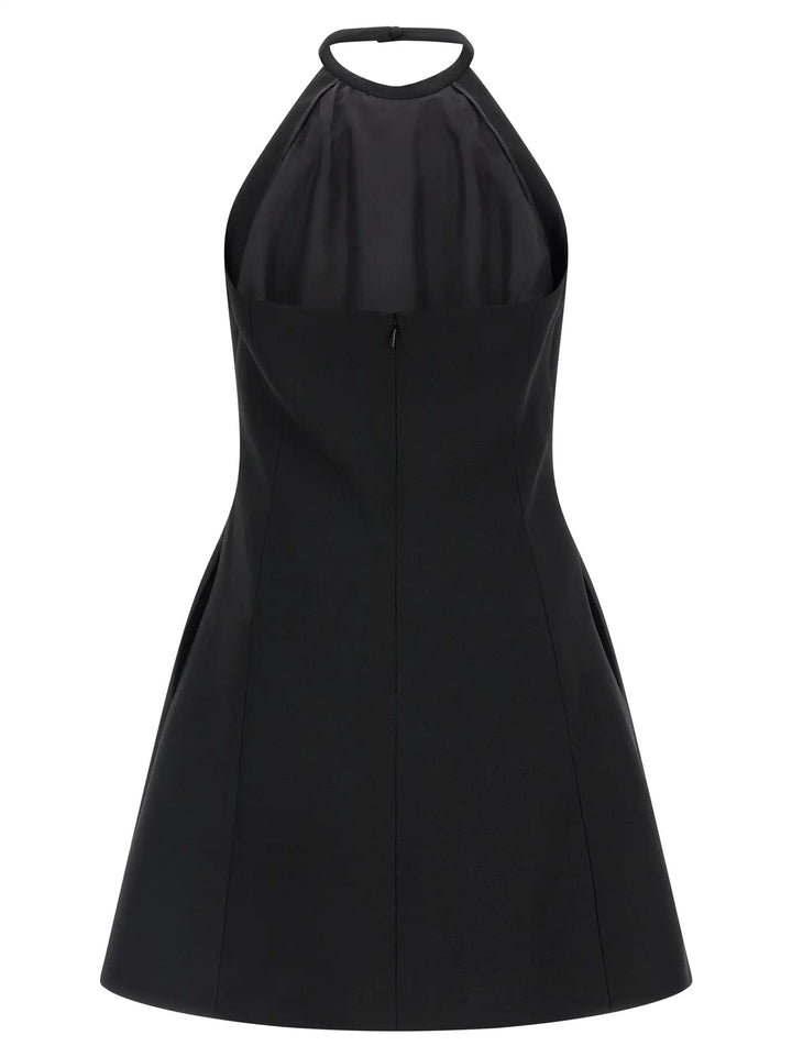 Valentino Garavani Black Virgin Wool Short Dress