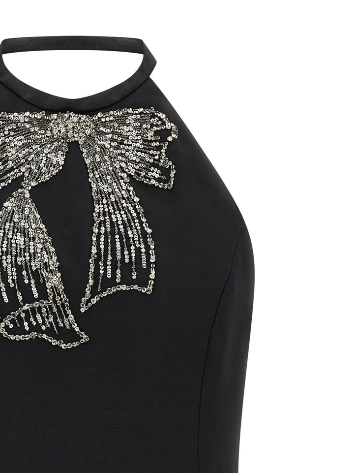 Valentino Garavani Black Virgin Wool Short Dress