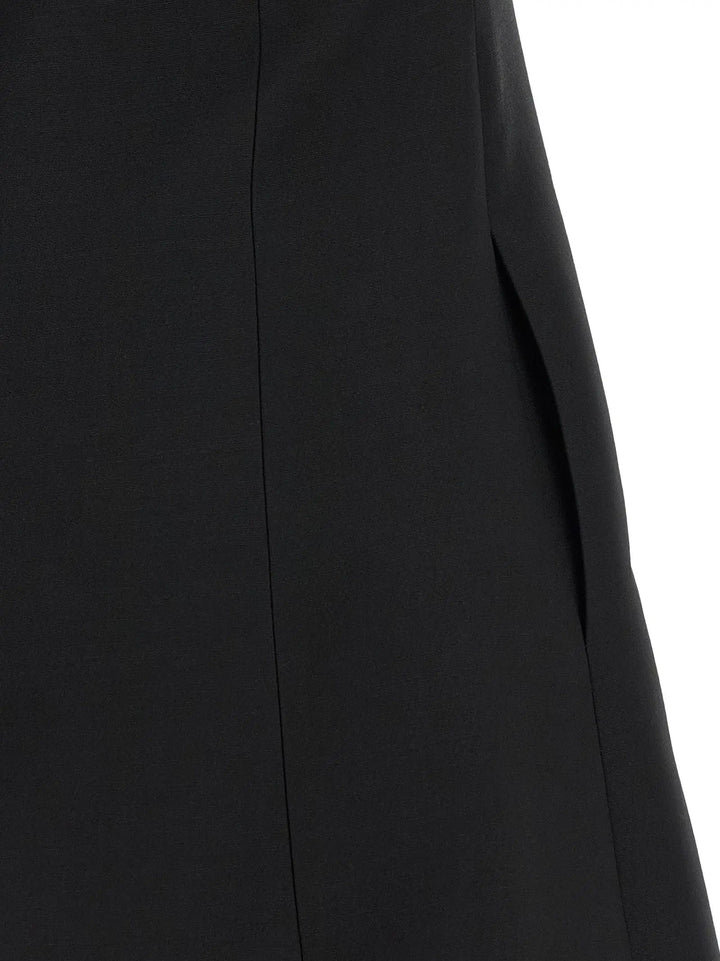Valentino Garavani Black Virgin Wool Short Dress