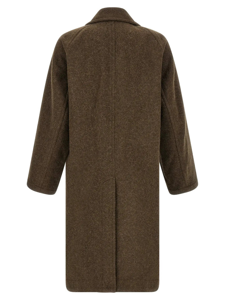 Lemaire Brown Wool Coat