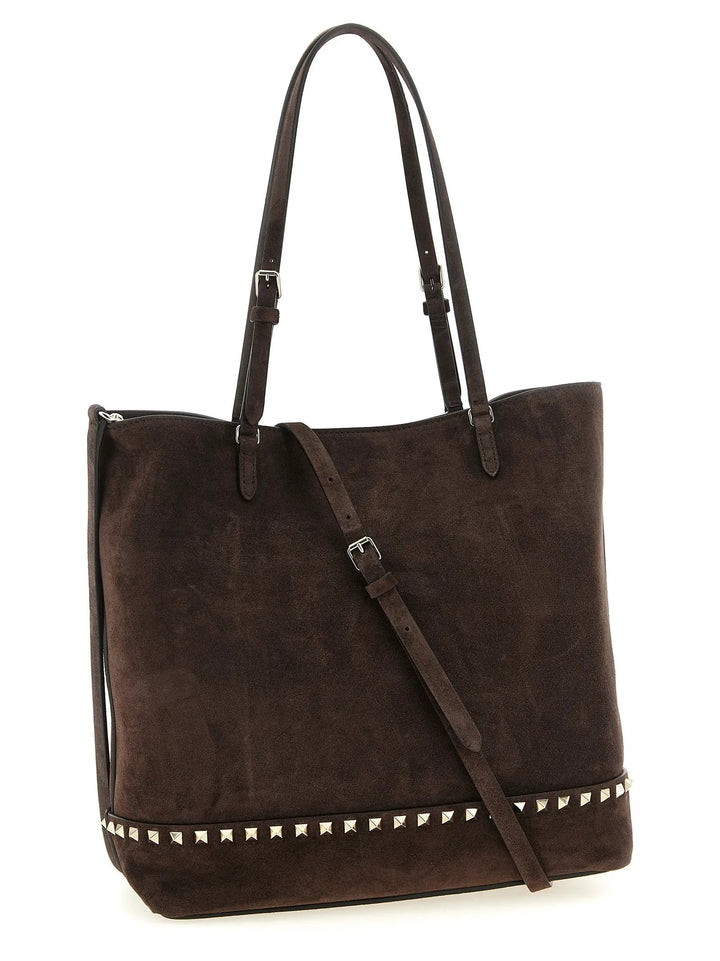 Valentino Garavani Brown Calfskin Shoulder Bag