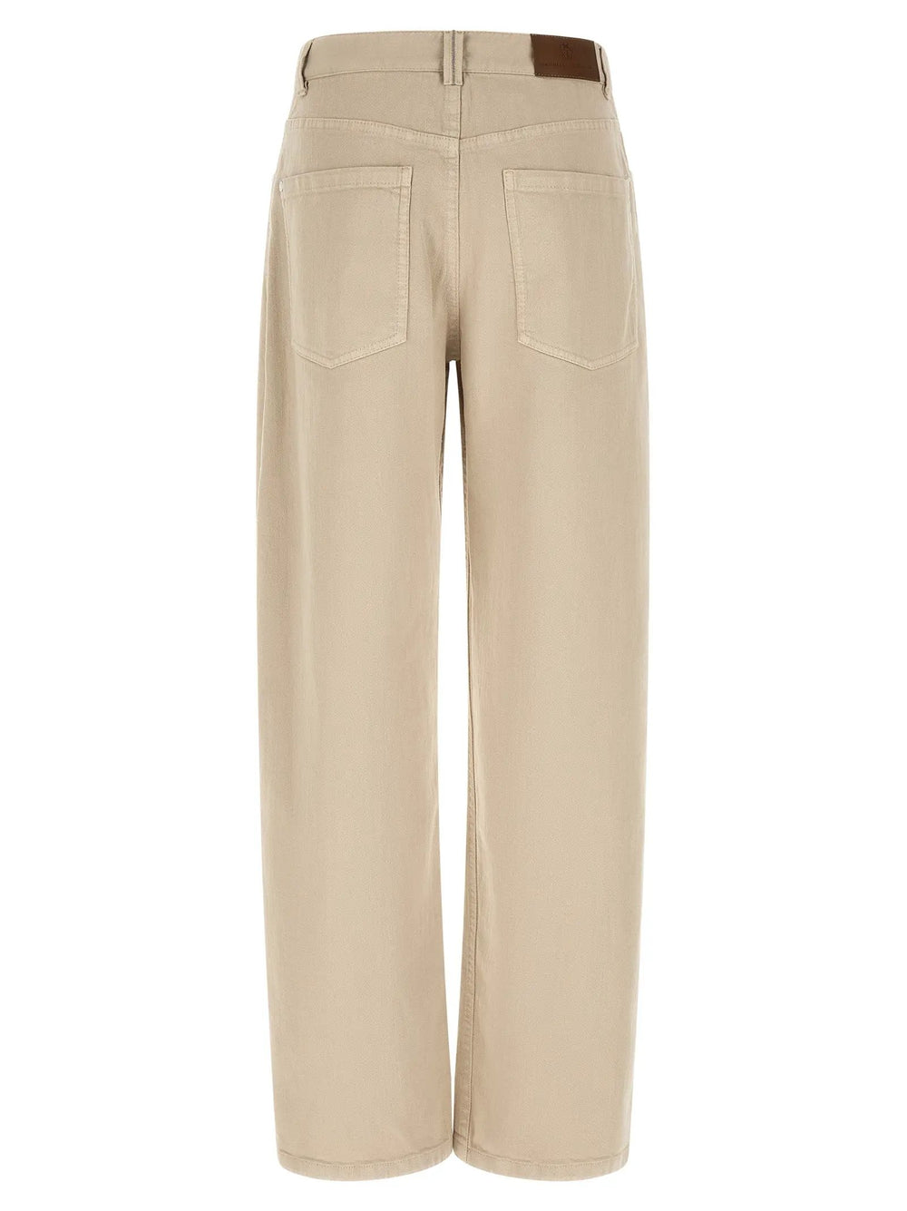 Brunello Cucinelli Sample Sale | Brunello Cucinelli Beige Cotton Relaxed Fit Jeans - | Designer outlet