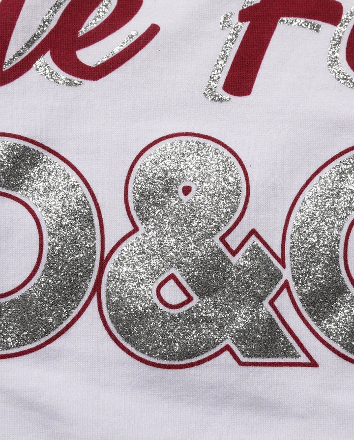 Dolce &amp; Gabbana White Graphic Print Cotton Crew Neck T-shirt