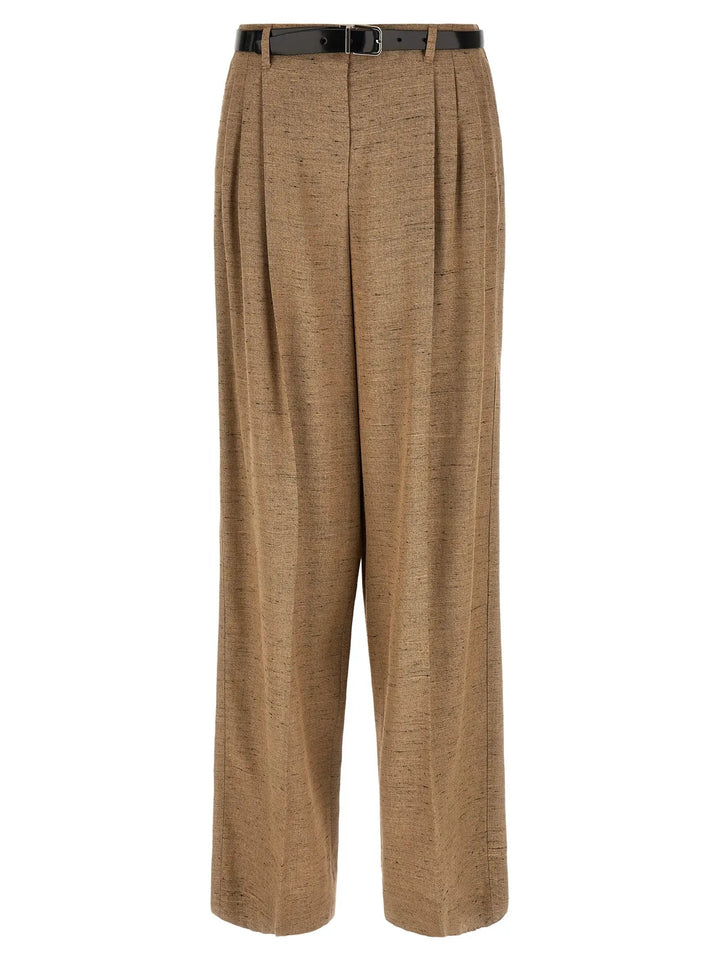 Dolce &amp; Gabbana Beige Viscose Casual Pants