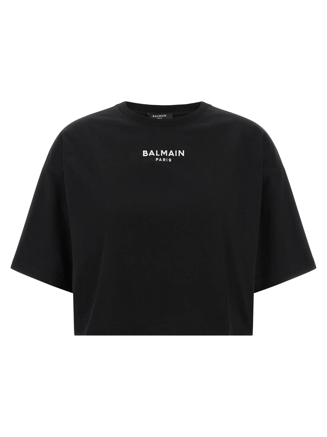 Balmain Black Cotton T-Shirt