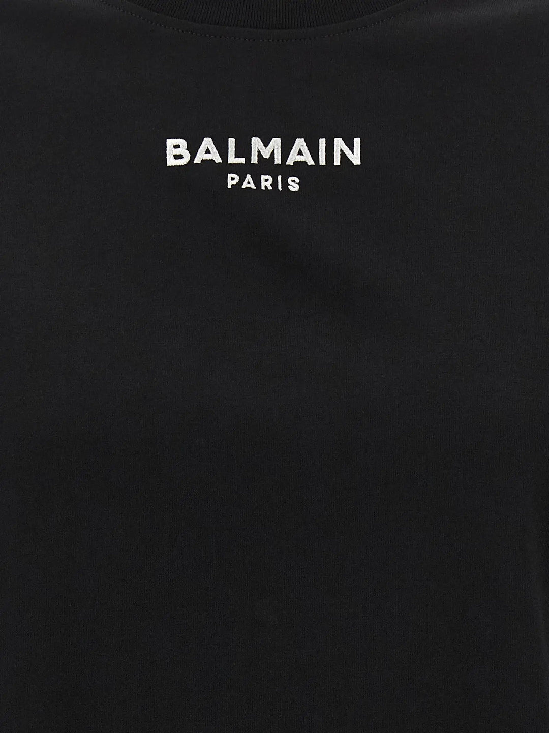 Balmain Black Cotton T-Shirt