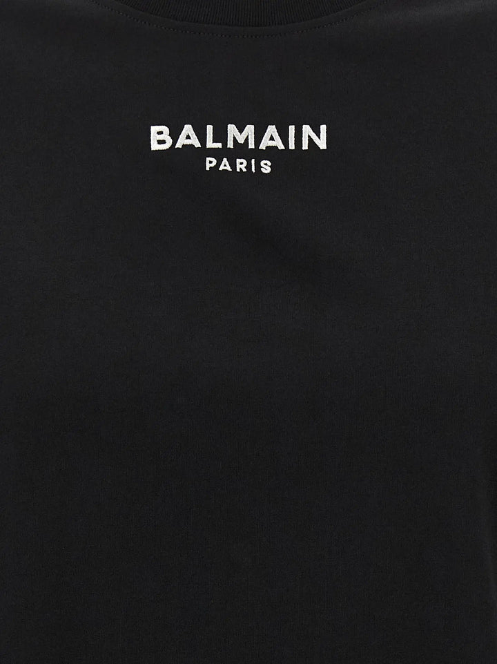 Balmain Black Cotton T-Shirt