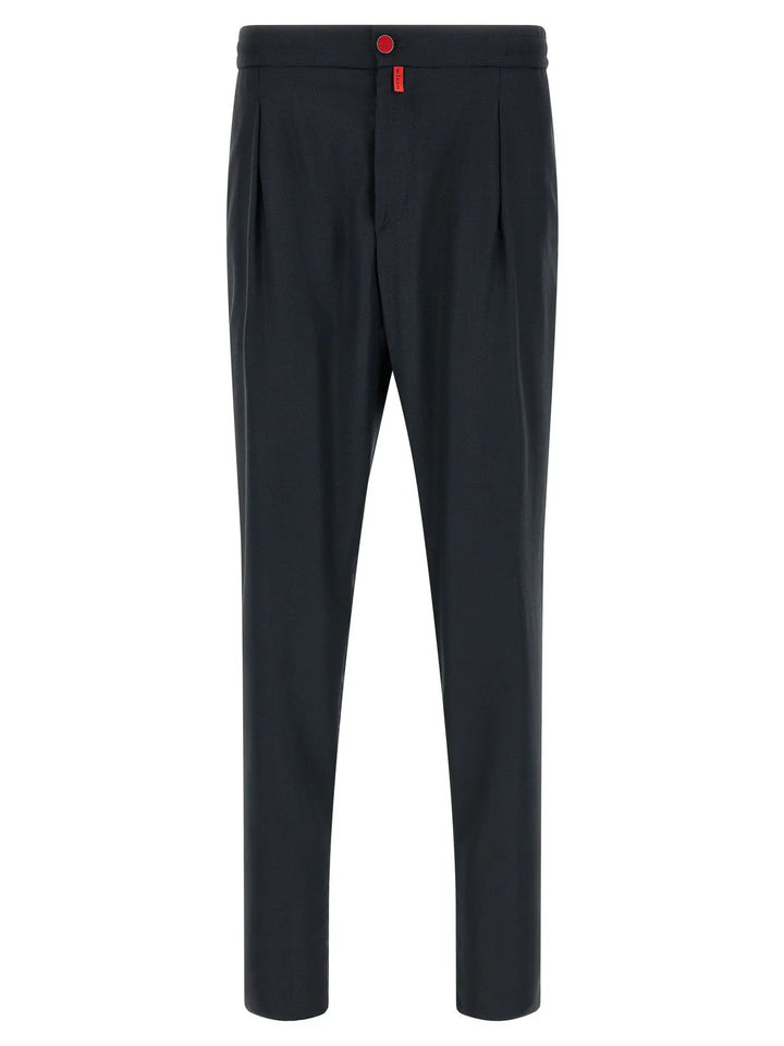 Kiton Blue Wool Pants