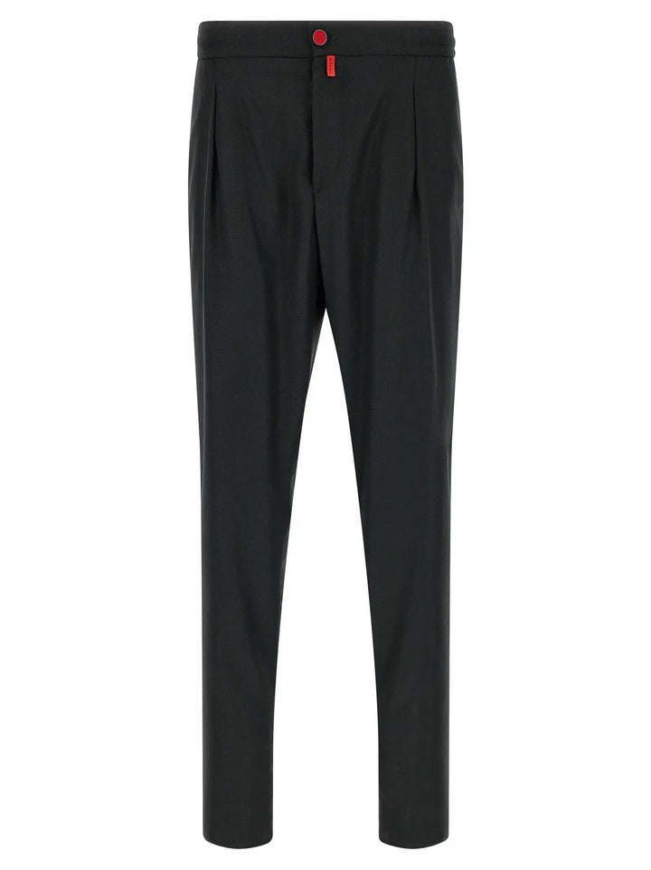 Kiton Gray Wool Casual Pants