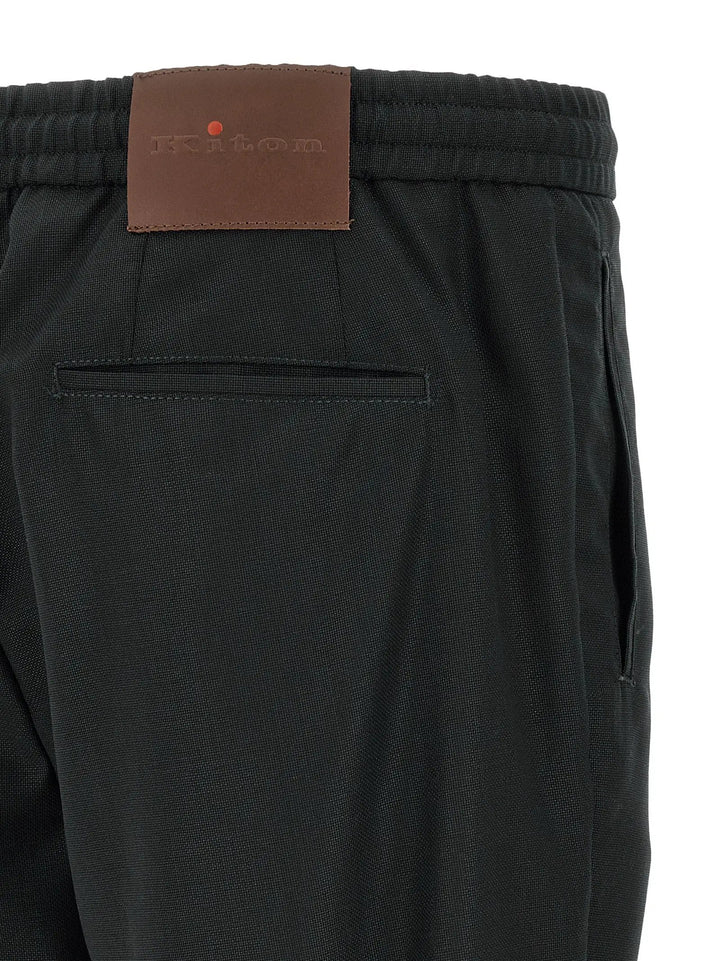 Kiton Gray Wool Casual Pants
